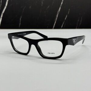 NEW PRADA PRB01V 16K1O1 BLACK WOMEN EYEGLASSES PR B01V 16K1O1, VPR B01 16K1O1